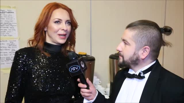 Karina Seweryn - aktorka z serialu Korona Krolów - o pokazie Anny Cichosz