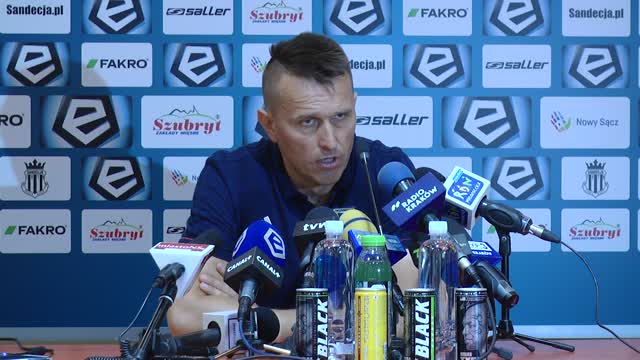 Konferencja pomeczowa: Sandecja Nowy Sącz - Arka Gdynia