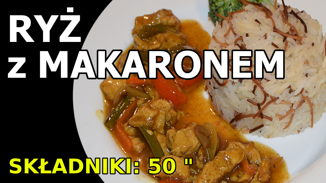 Ryż z makaronem - dodatek do dań chińskich i sosów