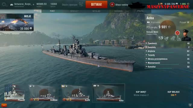 World of Warships bitwy rankingowe